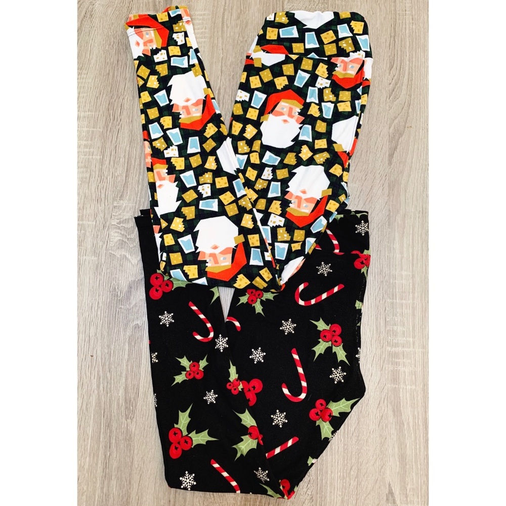 NWOT LuLaRoe Christmas Leggings 2-Pack
